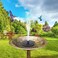 Egardenkart Solar Fountain Pump for Bird Bath, 4 Nozzles, Adjustable Spray Patterns (13cm)