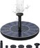 Egardenkart Solar Fountain Pump for Bird Bath, 4 Nozzles, Adjustable Spray Patterns (13cm)