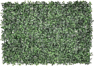 Egardenkart Artificial Boxwood Hedge Panels for Indoor Privacy, Greenery Wall Mat 40 x 60cm (8 piece)