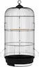 Egardenkart Bird Cage Large - 28-Inch Hanging Birds cage   Round Top Birds cage with Wooden Perches, Feeders   Budgie Cage with Easy-Clean Tray   Bird Cage for Parakeets, Cockatiels, Lovebirds (Black)