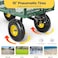Egardenkart® Heavy Duty Trolley Cart - 360 KG, Garden Cart with Adjustable Handle and Removable Sides   Metal, Foldable Garden Trolley for Garden Outdoor, Sports, Camping, Picnic (Metal, Green)
