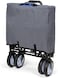 Egardenkart Heavy-duty Wagon Trolley Cart - Foldable Trolley for Shopping, Camping, Beach, Picnic   Shopping Trolley with Adjustable Handle and 360&deg; Wheels   Multipurpose Camping trolley (Grey)