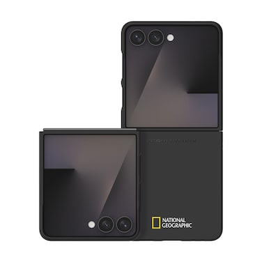 National Geographic Slim Fit Case V3 (Galaxy Z Flip Series) Galaxy Z Flip 7 Small Logo - Black