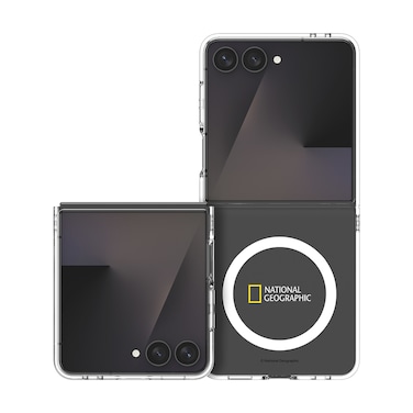 National Geographic MagSafe Slim Fit Case (Galaxy Z Flip Series) Galaxy Z Flip 7 - Transparent