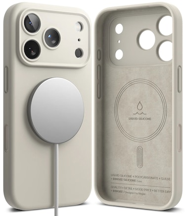 Ringke - iPhone 17 Pro Max Case Cover   Silicone Magnetic Series   Stone