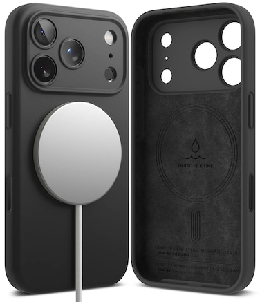 Ringke - iPhone 17 Pro Case Cover   Silicone Magnetic Series   Black