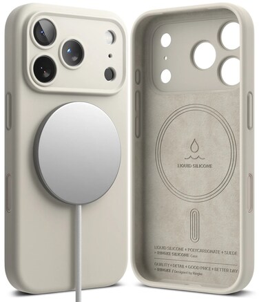Ringke - iPhone 17 Pro Case Cover   Silicone Magnetic Series   Stone