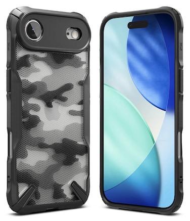 Ringke - iPhone 17 Air Case Cover   Fusion X Series   Camo Black