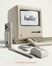 Spigen Classic LS for AirPods Pro 3 case cover [with Wrist Strap] inspired by Classic Macintosh Mouse Design compatible with AirPods Pro 3rd Generation - Stone