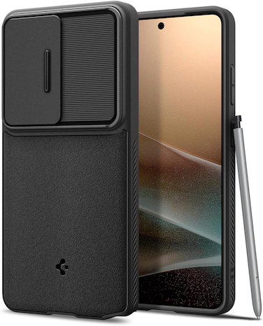 Spigen Optik Armor for Samsung Galaxy S26 ULTRA case cover with Camera Lens Protector - Black