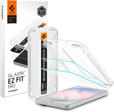 Spigen GLAStR EZ FIT PRO for Samsung Galaxy S26 Screen Protector [2 PACK] Premium Tempered Glass [Aluminum-Enhanced Durability] Impact resistance   Auto Alignment   Case Friendly - 2 PACK