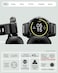 Spigen Liquid Air for Pixel Watch 4 (45mm) Case with Charger Stand Anti-Scratch Protective Soft TPU Cover (2025) - Matte Black
