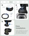 Spigen Liquid Air for Pixel Watch 4 (45mm) Case with Charger Stand Anti-Scratch Protective Soft TPU Cover (2025) - Matte Black