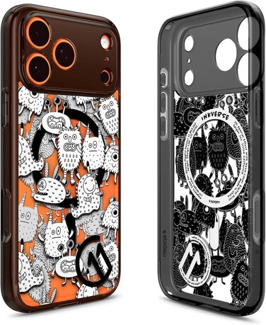Spigen Ultra Hybrid MagFit for iPhone 17 PRO case cover MagSafe compatible [3D Spatial Effect with Hexa-Layer Print] - C11 Inkverse
