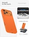 Spigen Silicone Fit MagFit for iPhone 17 Pro Max case cover [MagSafe compatible] - Cosmic Orange