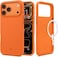 Spigen Silicone Fit MagFit for iPhone 17 Pro Max case cover [MagSafe compatible] - Cosmic Orange