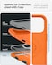 Spigen Silicone Fit MagFit for iPhone 17 PRO case cover [MagSafe compatible] - Cosmic Orange