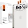 واقي عدسة كاميرا Spigen Optik Pro [عبوة من قطعتين] لهاتف iPhone Duo - أبيض نجمي