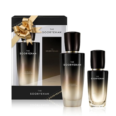 SooryehanTHE BLACK SKINCARE SET (160ml / 5.41 Fl Oz) - Korean Skincare Gift Set, Luxury Premium High-end by LG BEAUTY. Advanced Next Generation Bio Moisturizer &amp; Serum,