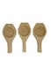 Handmade Wooden Baking Mold, Wooden Mould with Flower Designs for Mid-Autumn Festival, Muffins, Cookies, Biscuits & Chocolate (Set of 3 Pcs)