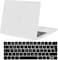 Hard Shell Case &amp; UK Layout English Keypad Cover Compatible for MacBook New Pro 13" with Touch Bar and Touch ID, Model A1706/A1708/A2159/A1989, Release in 2016/2017/2018, White