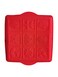 Decorative Silicone Baking Mould &ndash; 9-Square Mold Tray with Nature Pattern Design, Non-Stick and Flexible Bakeware for Cakes, Brownies, Soap, and Crafts, Heat-Resistant and Easy to Clean, Red