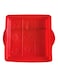 Decorative Silicone Baking Mould &ndash; 9-Square Mold Tray with Nature Pattern Design, Non-Stick and Flexible Bakeware for Cakes, Brownies, Soap, and Crafts, Heat-Resistant and Easy to Clean, Red