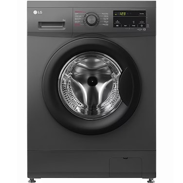LG 8kg Front Load Washing Machine, F4J3TYG6J, Middle Black (With Direct Drive Motor)