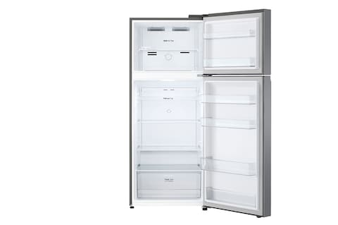 LG Refrigerator Top Mount Double Door, 417L Gross and 375L Net Capacity, Silver, GNB482PQMB