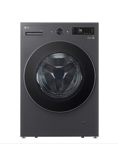 LG 17.5 KG - 1000 RPM - 5 star ESMA , Thinq&trade;  wifi  - Tempered glass door - AI DD&trade; MOTOR-  Essense Graphite Finish F0Z8DYPK4