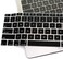 USA Version English Language Silicone Keyboard Cover Compatible for MacBook Air 13" 2020 M1 Chip Model A2179/A2337 With Touch ID, Dust/Spill Protection, Easy Install &amp; Washable Protector, Black