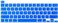 US Version English Language Silicone Keyboard Cover for Newest MacBook Pro 16" 2019 with Touch Bar Model A2141 &amp; MacBook Pro 13" 2020 with Touch Bar Model A2338 M1 M2 Chip/A2289/A2251, Dark Blue