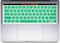 USA Version English Silicone Protective Keyboard Cover for Macbook Pro 13/15 Inch with Touch Bar Model A1706/A1707/A1989/A1990/A 2159, Release 2016/2017/2018/2019, Mint Green