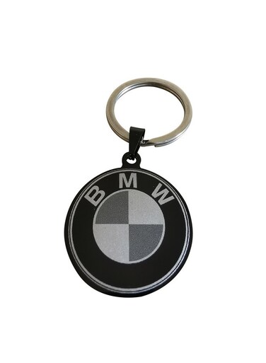 BMW Logo Keychain – Premium Metal Car Key Ring in Sleek Black and Silver Finish – Stylish and Durable Key Holder Accessory for BMW Enthusiasts and Car Lovers