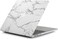 Hard Shell Case &amp; UK Layout English Keypad Cover Compatible for MacBook New Pro 13" with Touch Bar and Touch ID, Model A1706/A1708/A2159/A1989, Release in 2016/2017/2018, White Marble