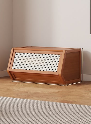 Floor Storage Rack Household Multi-functional Storage Brown 52*38*31cm