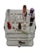 Clear Acrylic Makeup Organizer, 2-Drawer Storage Case, Cosmetic Display Stand with Compartments
