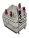 Clear Acrylic Makeup Organizer, 2-Drawer Storage Case, Cosmetic Display Stand with Compartments