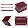 Protective Hard Shell Case Cover Compatible with New Version MacBook Air 13-Inch with Retina Display &amp; Touch ID Model:- A2337 M1/A2179/A1932, Release 2018/2019/2020/2021, Wine Red
