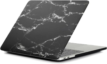 Protective Hard Shell Case Cover Compatible with New Version MacBook Air 13-Inch with Retina Display &amp; Touch ID Model:- A2337 M1/A2179/A1932, Release 2018/2019/2020/2021, Black Marble