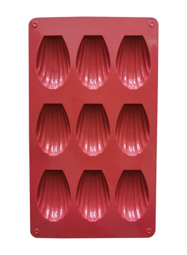 Premium Non-Stick Silicone Mold in Seashell Shape for Baking Cakes, Biscuits, and Pastries &ndash; Brown Color, Set of 1 &ndash; Perfect for Easy Release and Beautifully Shaped Desserts