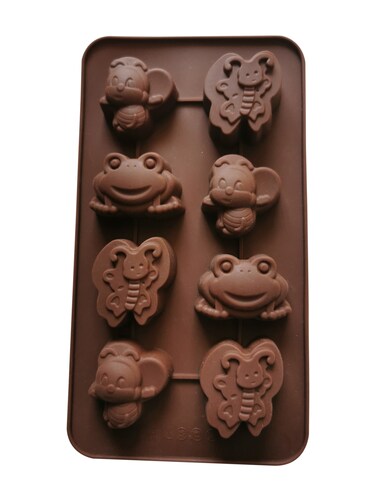 8 Cavity Bee Frog Silicone Mold Chocolate Molds Cake DIY Mould