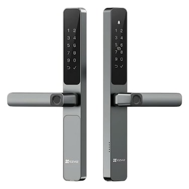 EZVIZ DL06 Pro Smart Fingerprint Door Lock Metallic Grey &ndash; Dual-Sided Biometric Access, Aluminum Alloy Keyless Entry Smart Lock for Home Security &amp; Modern Doors