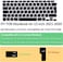 EU/UK Layout Ultra Thin Russian English Language Silicone Keyboard Skin Cover &amp; Screen Protector For MacBook Air 13-Inch 2020 with Retina Display and Touch ID, Model A2179 and A2337 M1 Chip, Black