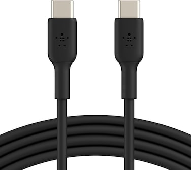 Belkin BoostCharge USB-C to USB-C fast charger cable, USB type C charger cable fast charging for iPhone 16, 15, Samsung Galaxy S24, S23, Pixel, iPad, MacBook, Nintendo Switch and more - 2M, Black
