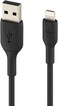 Belkin Lightning Cable (Boost Charge Lightning to USB Cable for iPhone, iPad, AirPods) MFi-Certified iPhone Charging Cable (Black, 1M)
