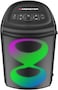 Monster Cycle Bluetooth Speaker, Portable Evening Speaker, Deep Bass, Light Games, Karaoke Mode, 2 Wireless Microphones Included, Jack Input, Rainproof, Black