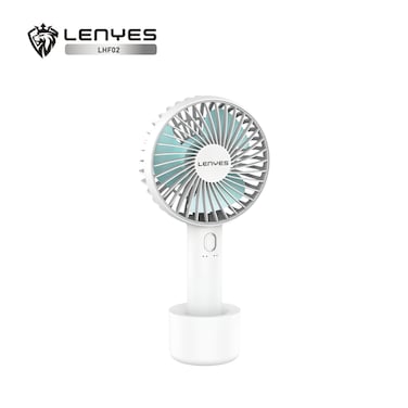 LENYES LHF06 Compact Cooling Fan with Adjustable Tilt, USB Charging, and Energy-Saving Features for All-Day Comfort