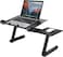 Adjustable Laptop Stand with Mouse Platform, Foldable Laptop Riser for Bed &amp; Sofa, Ergonomic Desk Stand for Tablets and Laptops, Portable and Adjustable Height &amp; Angle