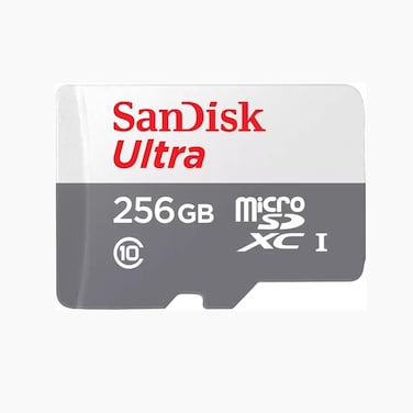 SanDisk Ultra 256GB microSDXC UHS-I Memory Card with Adapter – High-Speed Storage for Smartphones, Tablets, Cameras & Full HD Video Recording